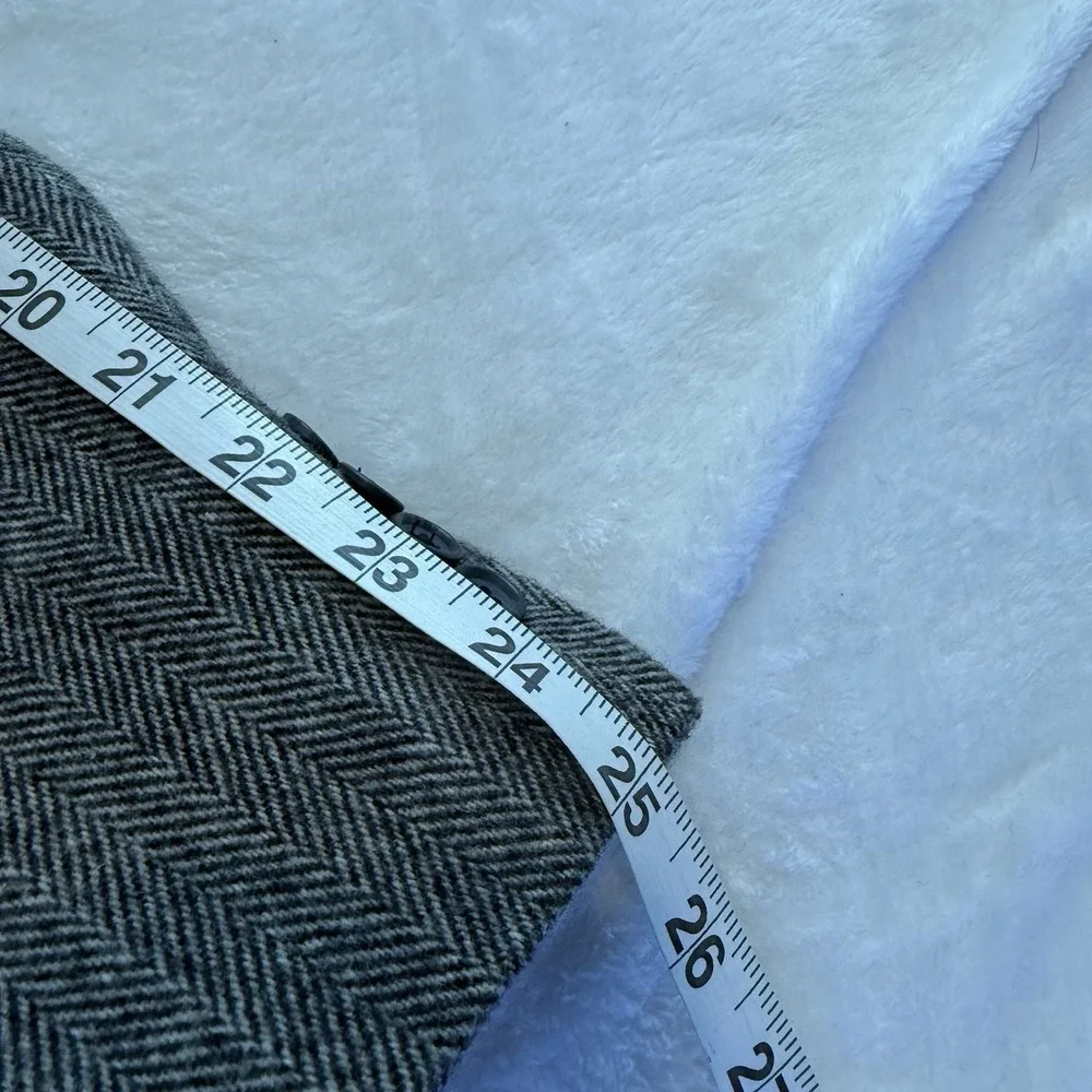 Southbridge Blazer Mens 46L Gray Herringbone Wool Camel Hair Sport Coat